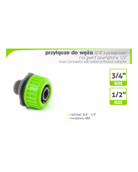 Przyłącze do węża 1/2" z...